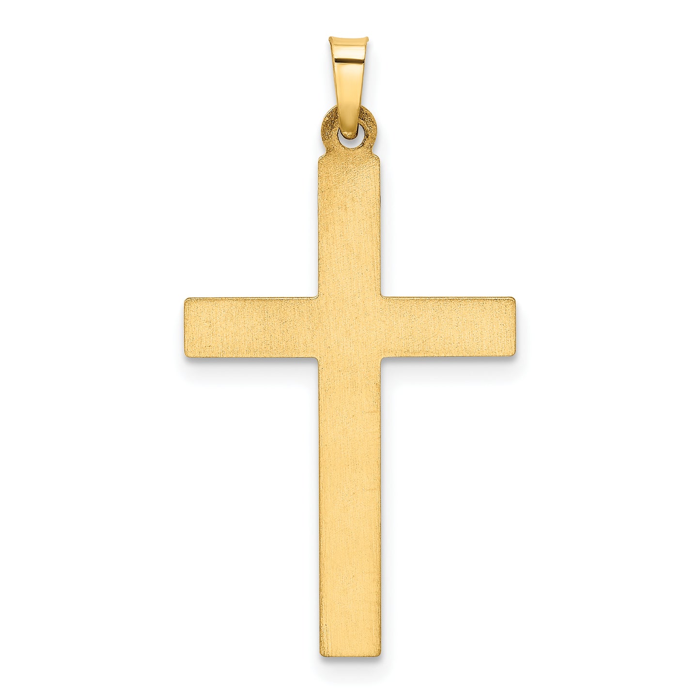 14k Yellow Gold 14k Hollow Cross Pendant