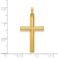 14k Yellow Gold 14k Hollow Cross Pendant