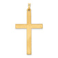 14k Yellow Gold 14k Hollow Cross Pendant