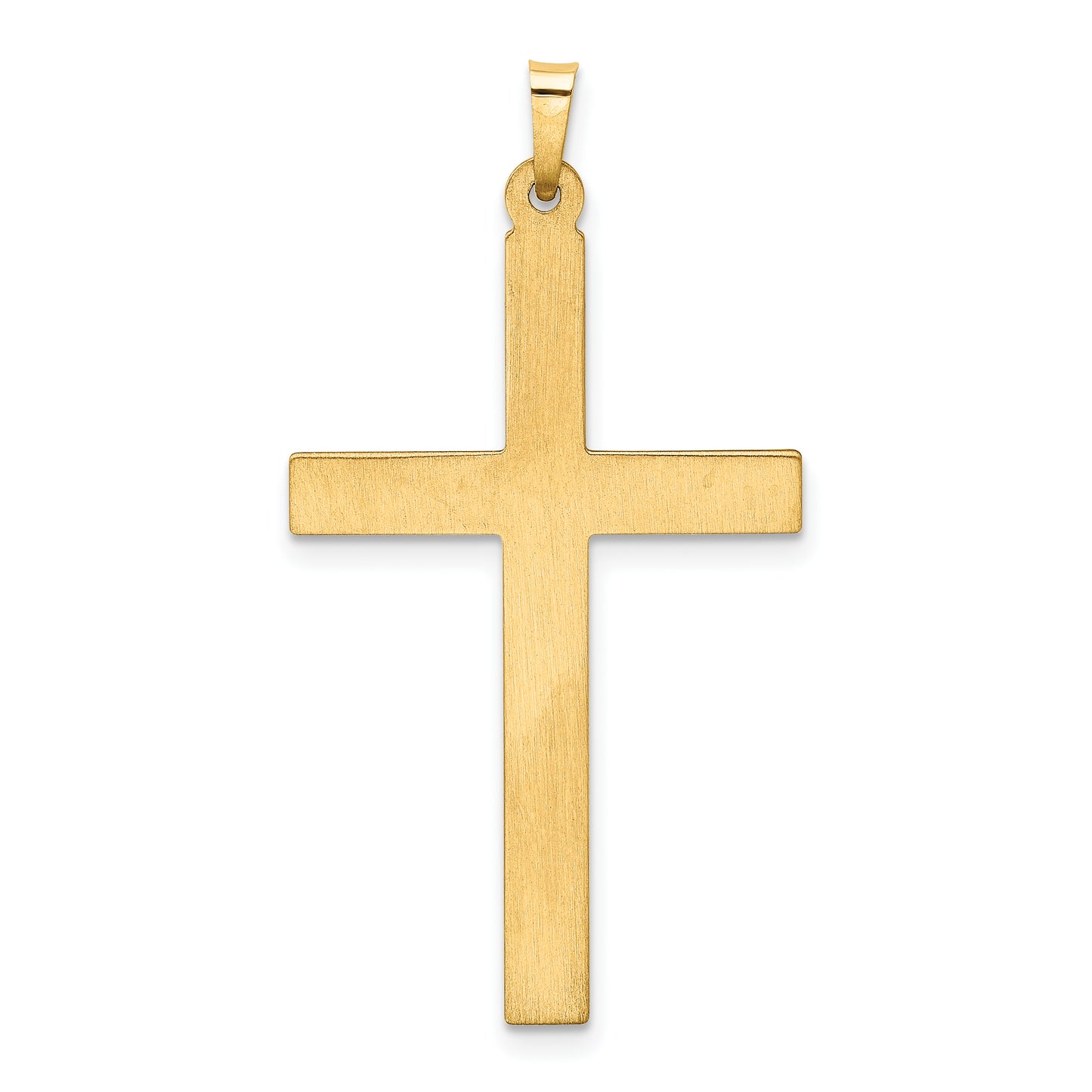 14k Yellow Gold 14k Hollow Cross Pendant