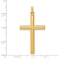 14k Yellow Gold 14k Hollow Cross Pendant