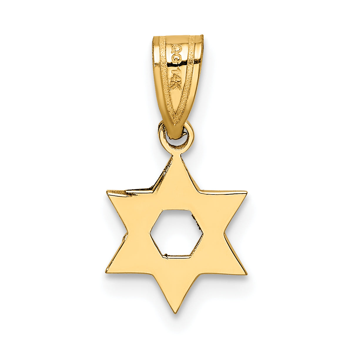 14k Yellow Gold 14k Star of David Pendant