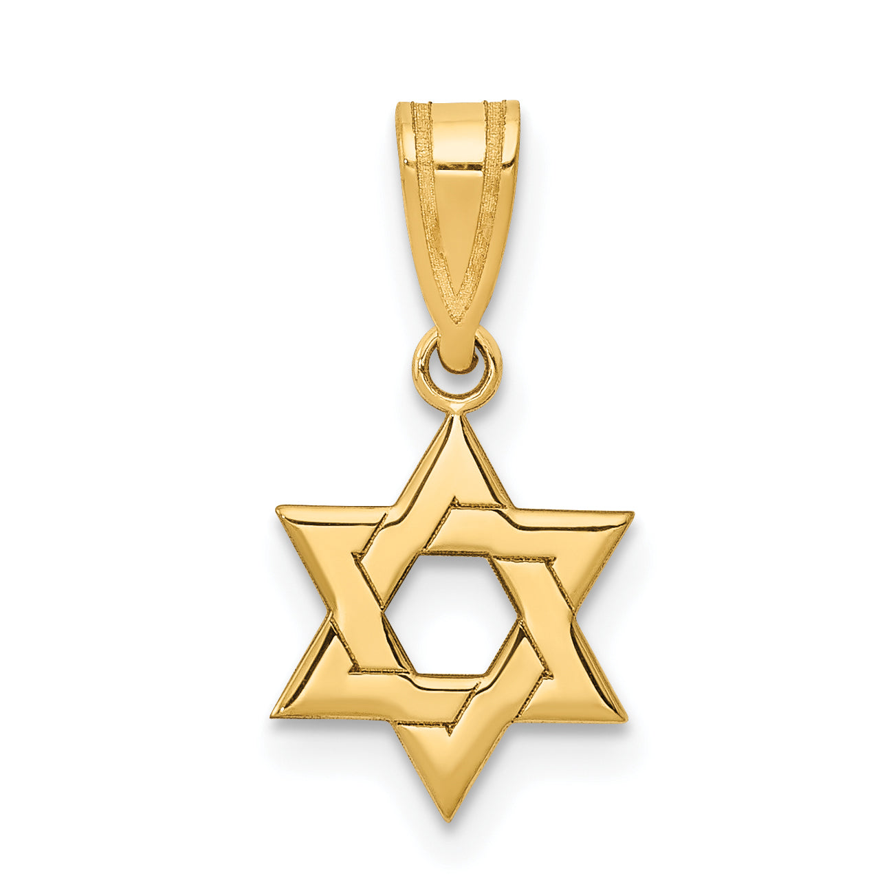 14k Yellow Gold 14k Star of David Pendant