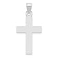 14k White Gold 14k White Gold Polished Cross Charm