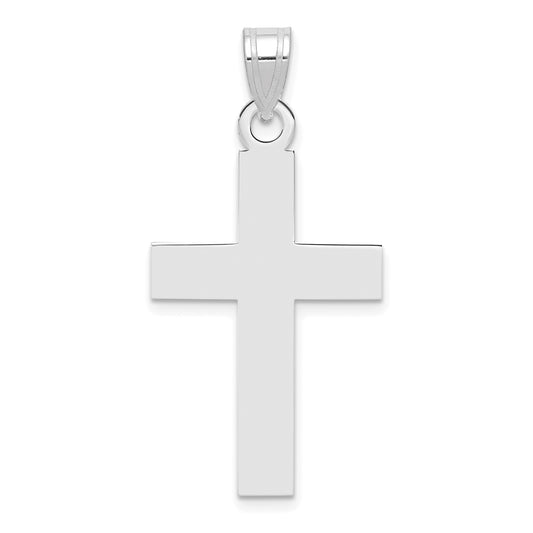 14k White Gold 14k White Gold Polished Cross Charm