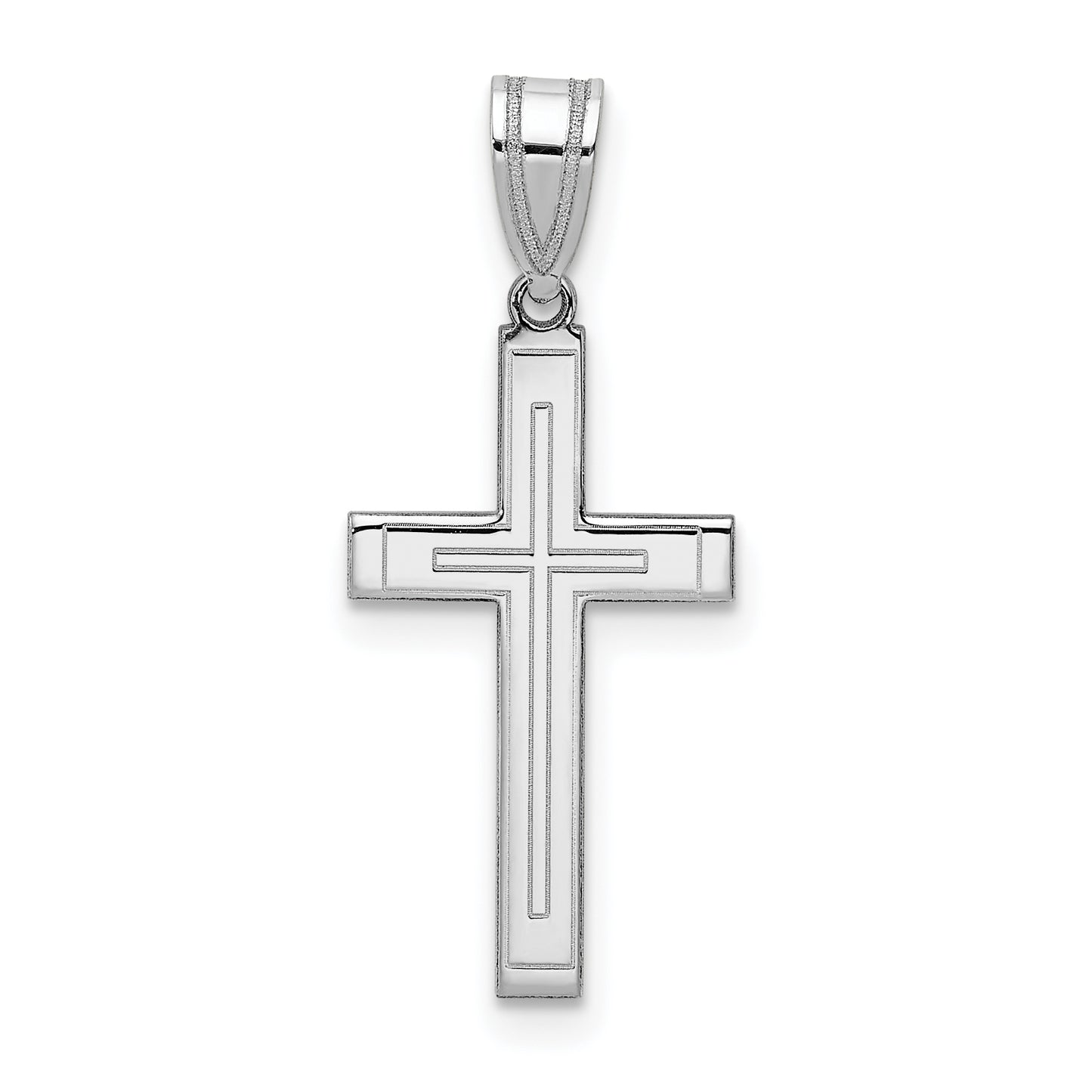 14k White Gold 14k White Gold Cross Pendant