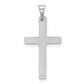 14k White Gold 14k White Gold Hollow Cross Pendant