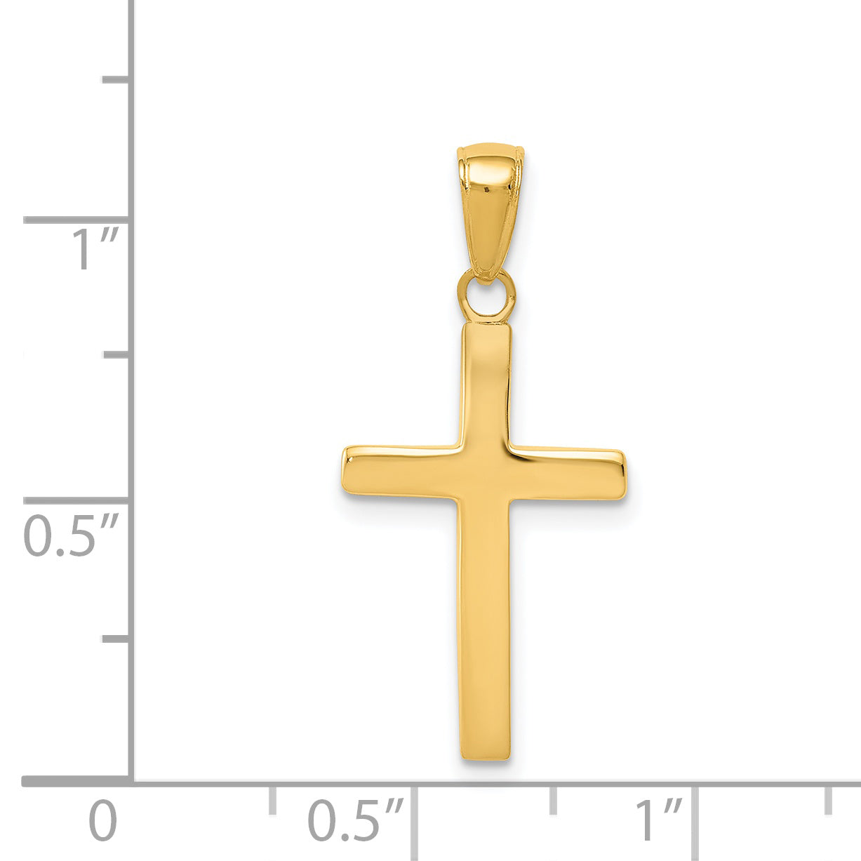 14k Yellow Gold 14k Polished Cross Charm