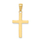 14k Yellow Gold 14k Polished Cross Charm