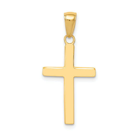 14k Yellow Gold 14k Polished Cross Charm