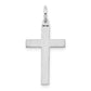 14k White Gold 14K White Gold Laser Designed Cross Pendant