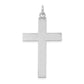 14k White Gold 14K White Gold Laser Designed Cross Pendant