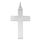 14k White Gold 14K White Gold Laser Designed Cross Pendant