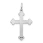 14k White Gold 14K White Gold Laser Designed Cross Pendant