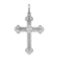 14k White Gold 14K White Gold Laser Designed Cross Pendant