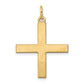 14k Yellow Gold 14K Laser Designed Greek Cross Pendant