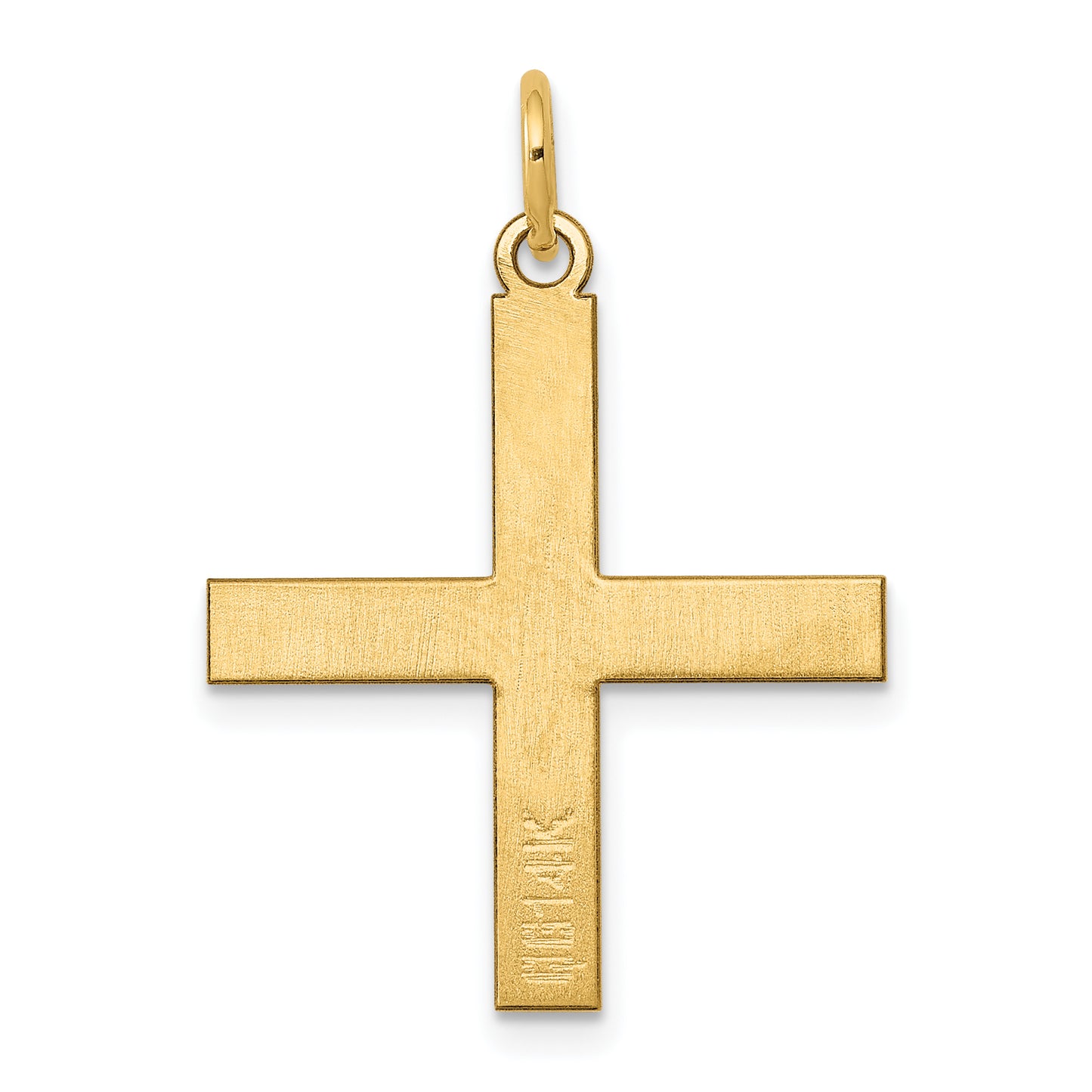 14k Yellow Gold 14K Laser Designed Greek Cross Pendant