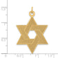 14k Yellow Gold 14K Laser Designed Star of David Pendant