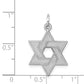 14k White Gold 14K White Gold Laser Designed Star of David Pendant