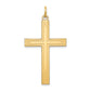 14k Yellow Gold 14K Laser Designed Cross Pendant