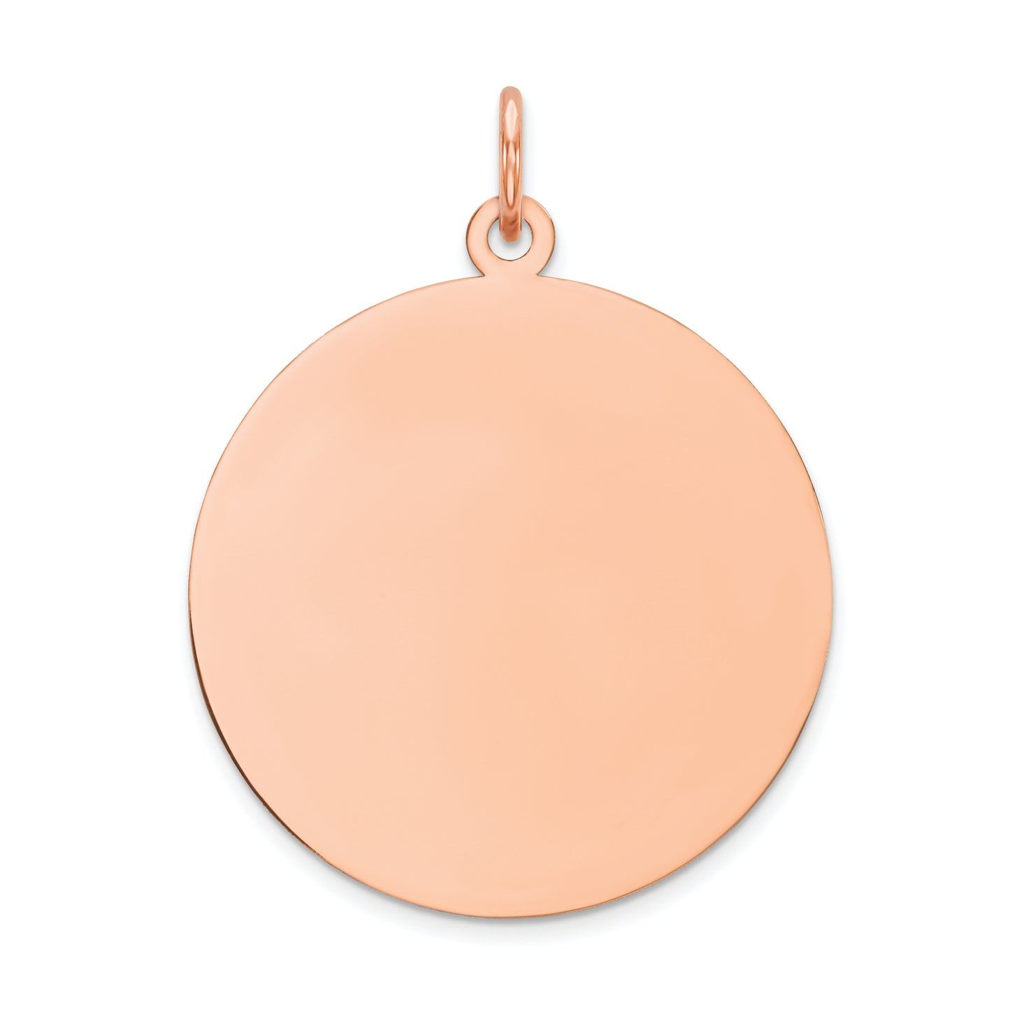 14k Rose Gold 14K Rose Gold Round Disc Charm