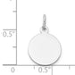 14k White Gold 14K White Gold Round Disc Charm