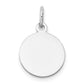 14k White Gold 14K White Gold Round Disc Charm