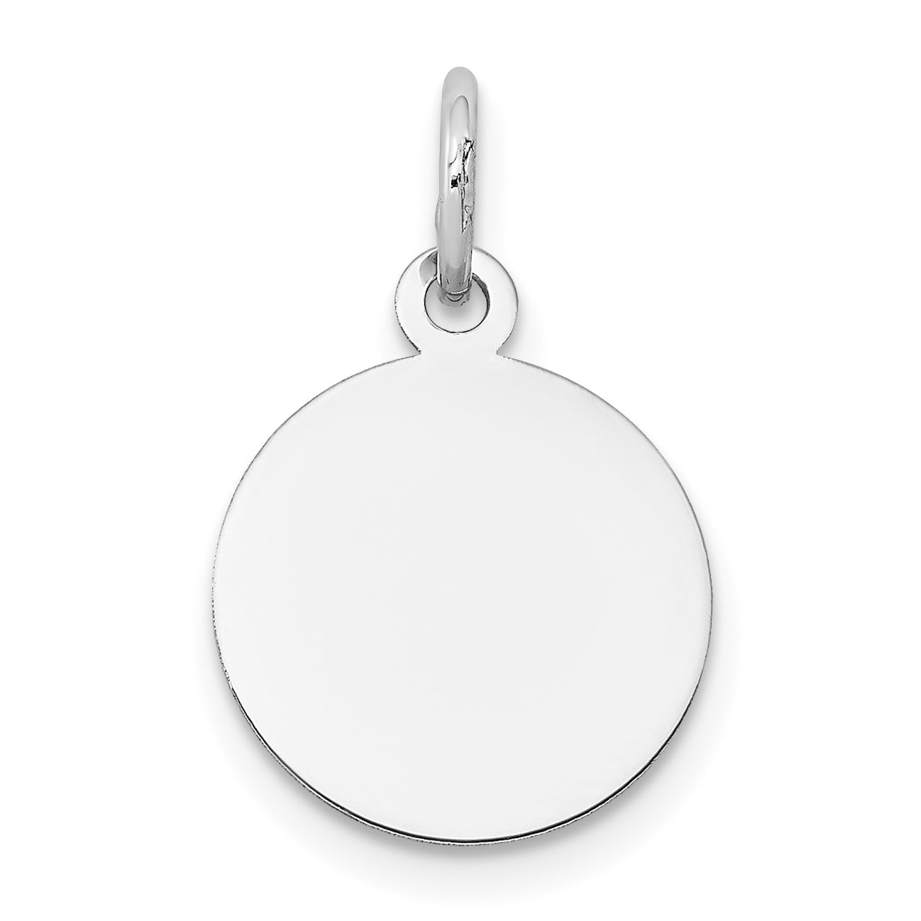 14k White Gold 14K White Gold Round Disc Charm