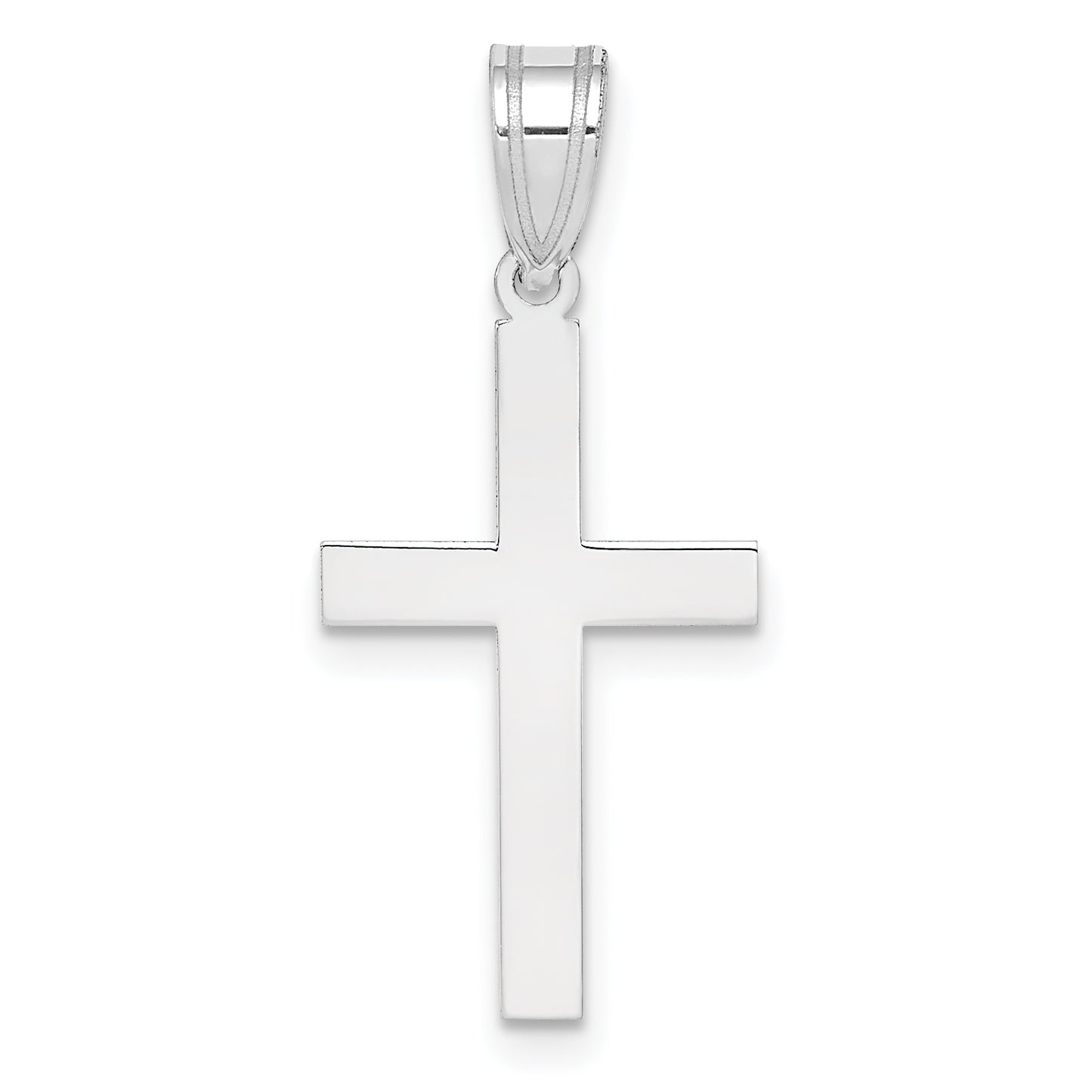 14k White Gold 14k White Gold Polished Cross Pendant