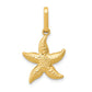 14k Yellow Gold 14k Textured Hollow Starfish Pendant