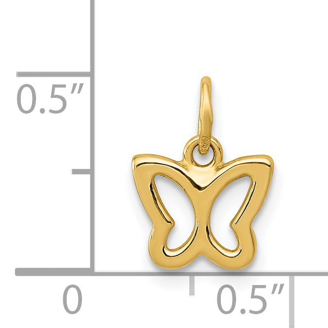 14k Yellow Gold 14k Polished Butterfly Pendant