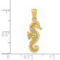 14k Yellow Gold 14k Gold Polished Filigree Seahorse Pendant