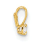 14k Yellow Gold 14k Childrens Tiny CZ Pendant