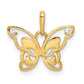 14k Yellow Gold 14k Polished CZ Butterfly Pendant