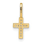 14k Yellow Gold 14k CZ Cross Pendant