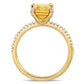 Original Amour 1/10 CT Diamond TW And 1 1/2 CT TGW Citrine Fashion Ring 10k Yellow Gold JMS005339