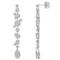 Original AMOUR 1 3/4 CT TW Diamond Teardrop Earrings In 14K White Gold