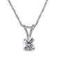 Original AMOUR 1/4 CT TW Diamond Solitaire Pendant with Chain In 14K White Gold