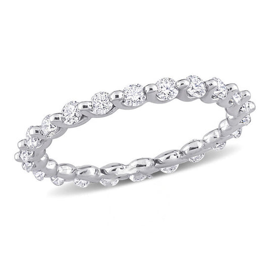 Original Amour 1 CT Diamond TW Eternity Ring White Platinum