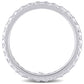 Original Amour 10k White Gold 1 1/3 CT TGW White Topaz Eternity Ring