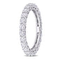 Original Amour 10k White Gold 1 3/5 CT TGW Created White Moissanite Eternity Ring