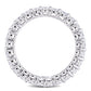 Original Amour 10k White Gold 1 3/5 CT TGW Created White Moissanite Eternity Ring