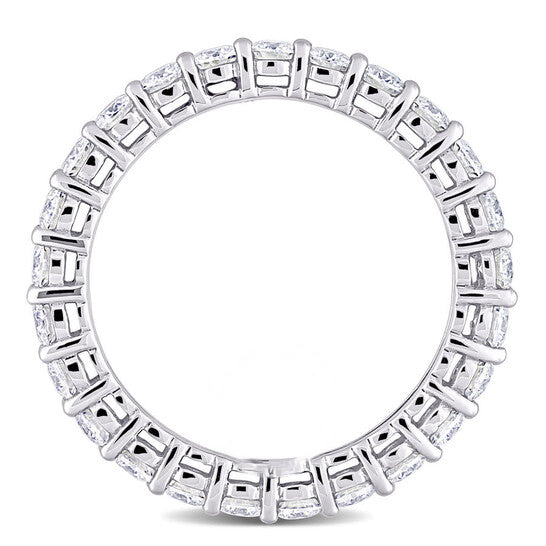 Original Amour 10k White Gold 1 3/5 CT TGW Created White Moissanite Eternity Ring