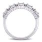 Original Amour 10k White Gold 1/10 CT TDW Diamond Eternity Ring