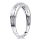 Original Amour 10k White Gold 1/10 CT TW Diamond Men's Wedding Band Ring