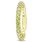 Original Amour 10k Yellow Gold 1 1/5 CT TGW Peridot Eternity Ring