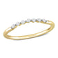 Original Amour 10k Yellow Gold 1/10 CT TDW Diamond Semi-Eternity Ring