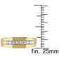 Original Amour 10k Yellow Gold 1/2 CT TDW Diamond Men's Wedding Band Ring