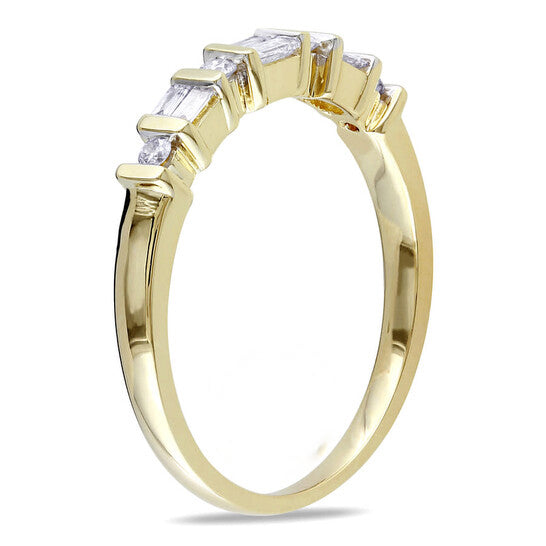 Original Amour 10k Yellow Gold 1/4 CT TDW Diamonds Eternity Ring