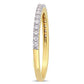 Original Amour 10k Yellow Gold 1/5 CT TDW Diamond Semi-Eternity Ring